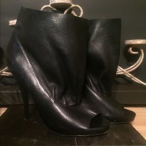 Black open toe Dolce Vita ankle booties